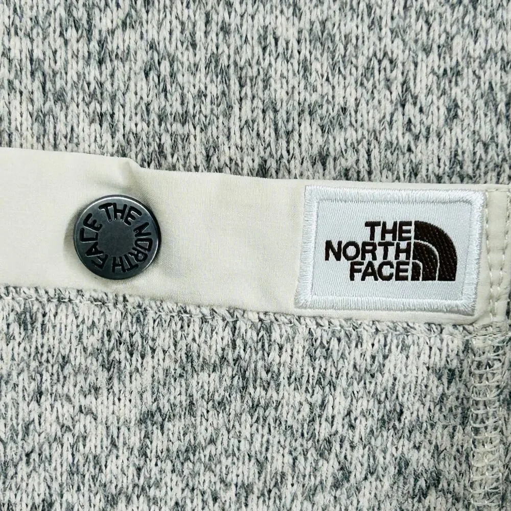 THE NORTH FACE Sweatshirt Mens L Gordon Lyons 1/2 Zip Fleece Pullover Gray